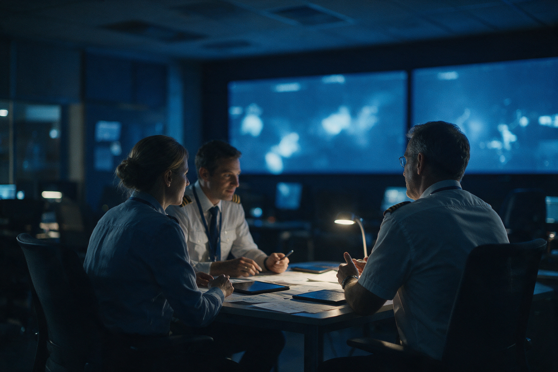 Avigilance team members and advisors in discussion